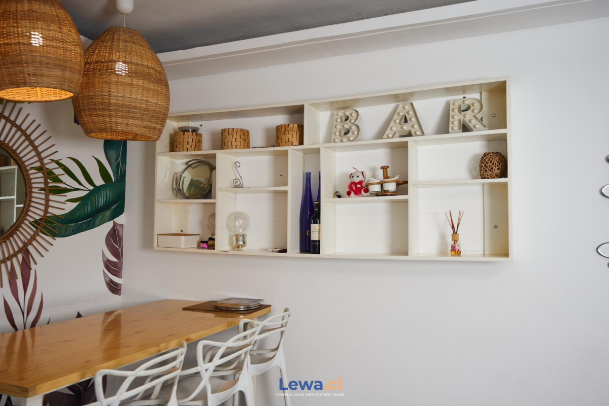 Appartement meublé 2 pièces avec piscine à angré copec