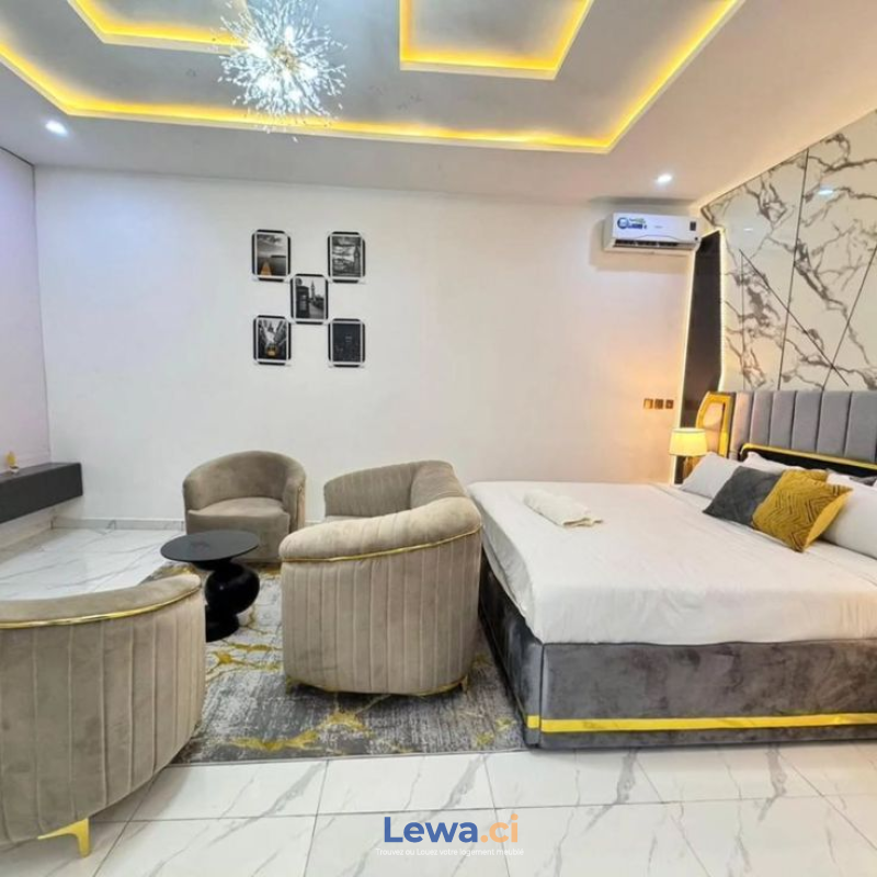 studio meublé le luxe à petit prix15K 24hdisponible cocody