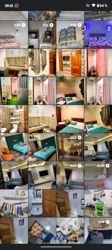 Appartement meublé studio disponible